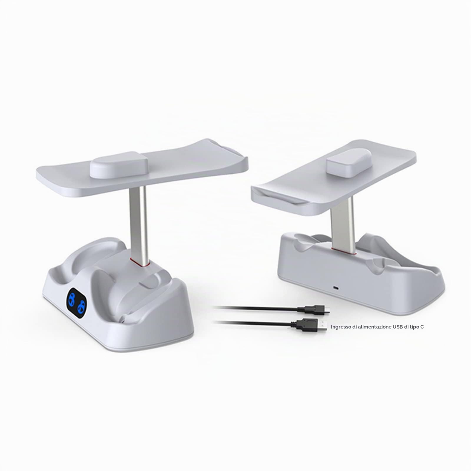 Supporto dock di ricarica per controller PS VR2, stazione di ricarica con maniglia VR con indicatore luminoso, supporto VR accessori per PS VR2Headset e maniglia