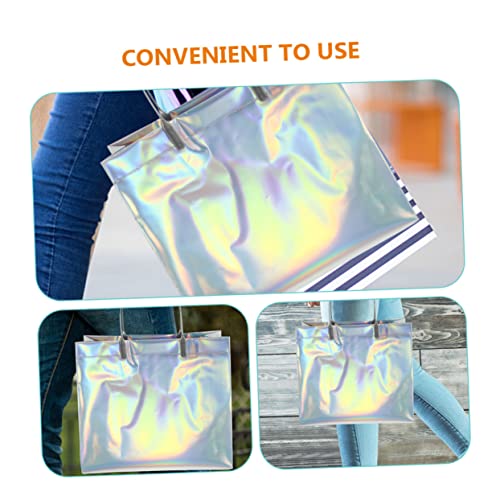 UPKOCH 6 Pçs Bolsa De Compras Reutilizável Brilhante Bolsa De Compras Bolsa De Compras Bolsa De Pres