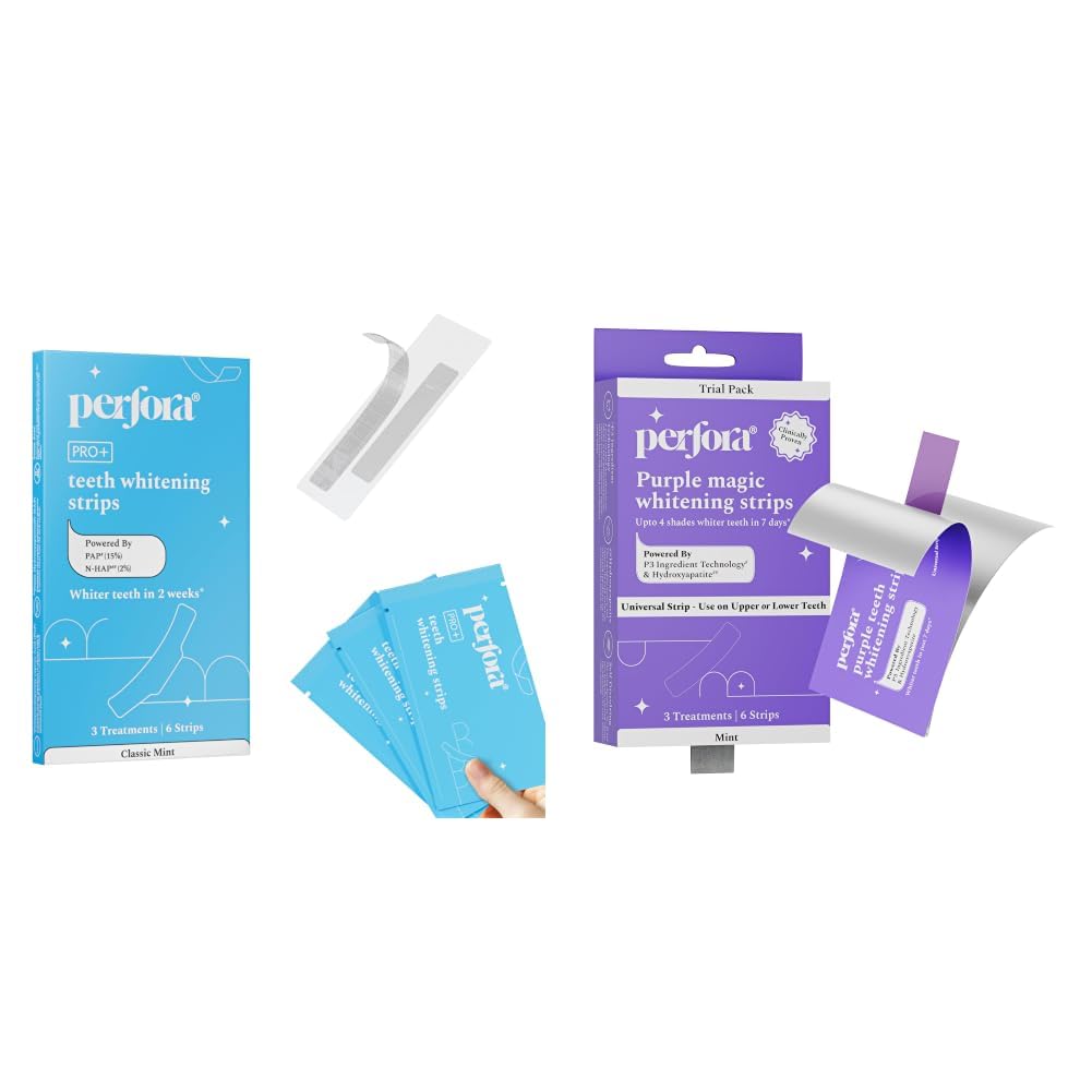 Perfora Teeth Whitening Strips - Pack of 3 Treatments (6 Strips) – Whitens Teeth in 1 Use | Sensitivity-Free, Enamel-Safe Oral Care | PAP & Hydroxyapatite for Stain Removal | Fast & Effective Teeth-image-10