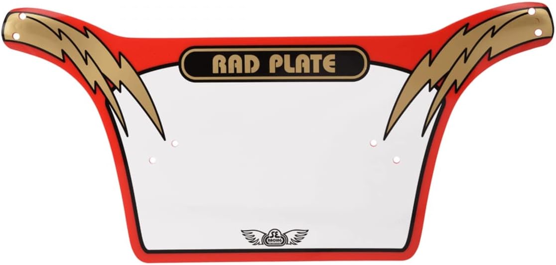 Number Plate Rad Red/Gold - 4388