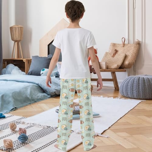 Boy's Pants Rugby Elements Jogger Pants Elastic Waist Long Bottoms Trousers with Pockets 6-14 Years3