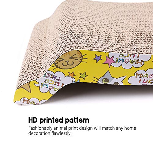 Cat-Scratcher-Cardboard-with-Catnip-Pack-of-2-Recycle-Corrugated-Cat-Scratching-Board-Reversible-Replacement-Pad-Lounge-Cute-Wave-Design