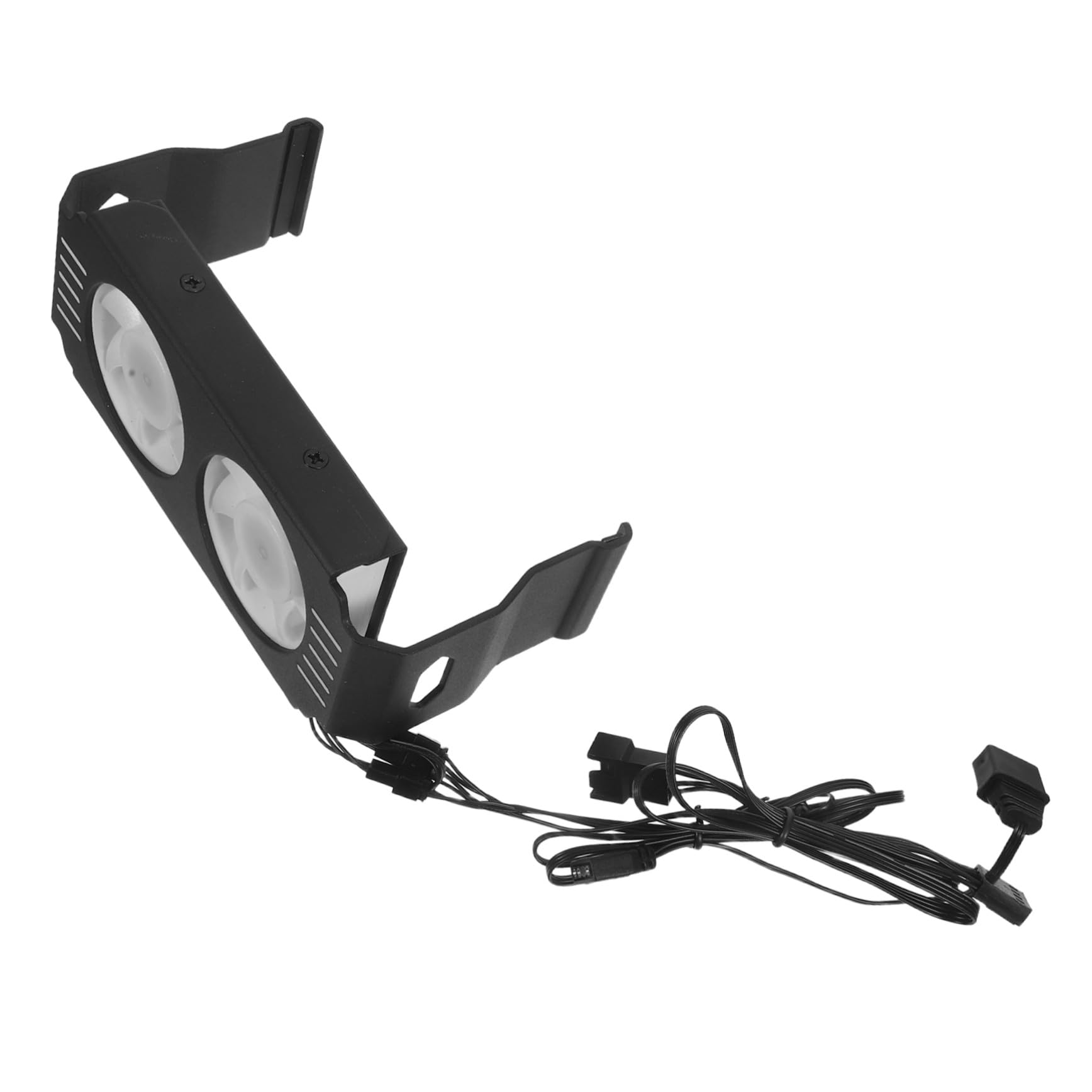 Gatuida Raffreddatore Argb per Memoria PC con Doppio di Raffreddamento Pwm Silenzioso Fino Dissipatore di Calore Efficiente per Gaming e Overclock Design Nero Elegante