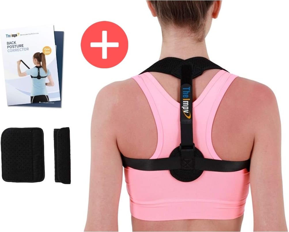 Shoulder Posture Corrector for Men & Women - Adjustable Clavicle Brace and Shoulder Posture Brace for Injury Rehab & Alignment - Improve Back with Figure 8 Shoulder Brace for Slouching & Hunching