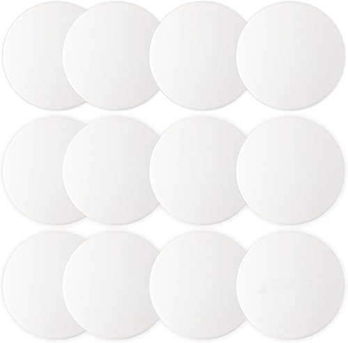 JULBEAR Protector de pared para tope de puerta, 12 topes de puerta con fuerte adhesivo trasero, silencioso, amortiguador, silicona absorbente,