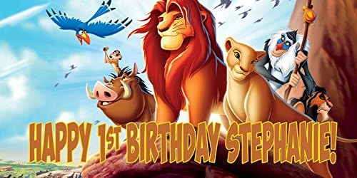 Lion King Personalized Birthday Banner/Backdrop