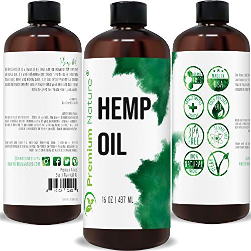 Organic Hemp Seed Carrier Oil - Pure Hemp Oil Organic Cold Pressed Unrefined Massage Oil, Carrier Oil for Essential Oils… - Image 6