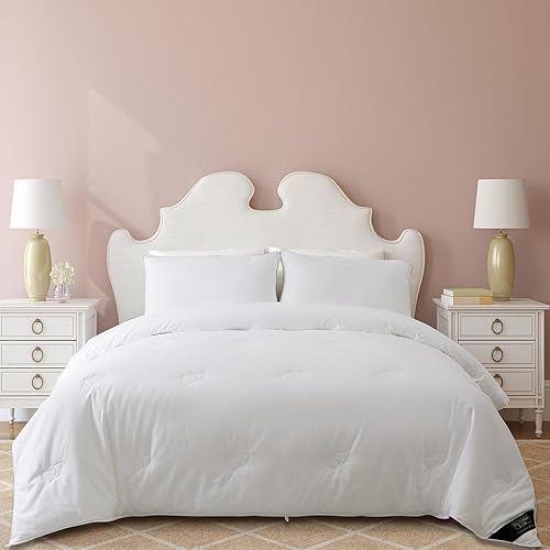Miniatura 2 de THE COTTON & SILK Edredón 100% Relleno de Seda de Morera para Todas las Estaciones - Lujoso, Ultra Suave, Transpirable, Funda de Edredón de Seda que