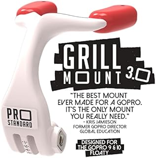 Pro Standard Grill Mount 3. 0 - The Best Mouth Mount Compatible with GoPro Cameras (White)
