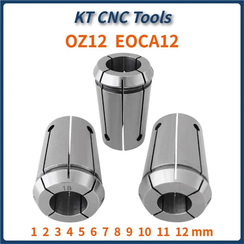 EOC12 EOCA12 OZ12 1 2 3 4 5 6 7 8 9 10 DIN6388A CNC Spring Lathe Milling Collet Lathe Tool(2MM)