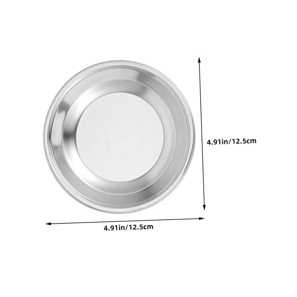 Hemobllo 2pcs Stainless Steel Tea Bag Holder Dish Round Tray for Clean and Neat Tea Bag Storage Elegant Kitchen Accessory for