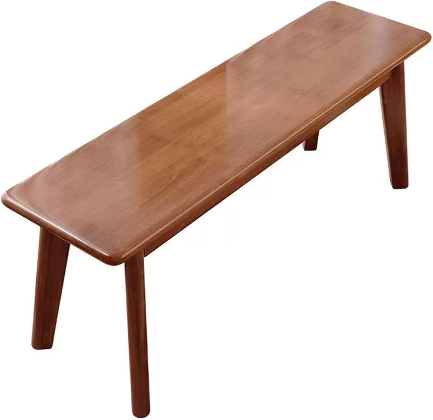 Dining Bench, Farmhouse Wood Bench for Small Places, Entryway Bench with Sturdy Frame, Kitchen Bench, End of Bed Bench for Bedroom Living Room Hallway(Natural,140cm/55.1in)