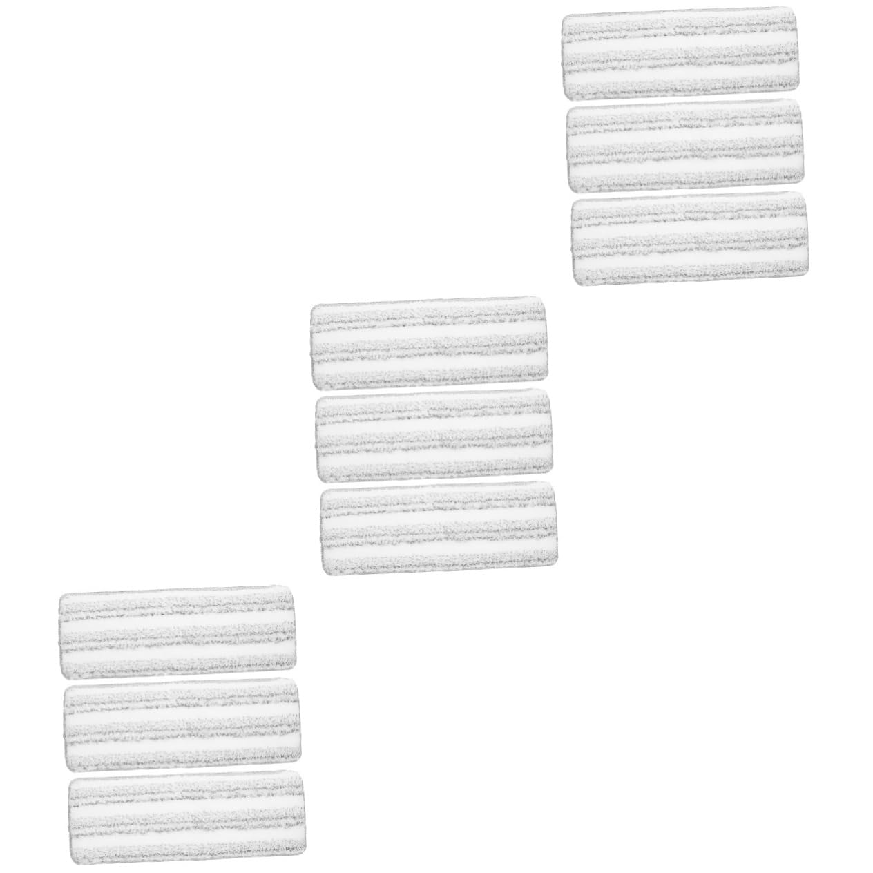Baluue 9pezzi Mop Refills Ricambi per Mop Microfibra Pad Sostitutivi Riutilizzabili per Pulizia di Pavimenti Piastrelle e Marmo Facili da Lavare e Resistenti