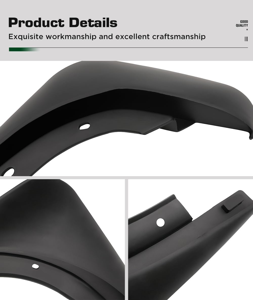 4PCS Car Mud Flaps Splash Guards Mudguards Car Mud Flaps Compatible with Audi A8L 2011 2012 2013 2014 2015 2016 2017