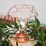 Bombilla que incluye una pequeña cadena metal fina de 15 ledes, luz de color blanco cálido.