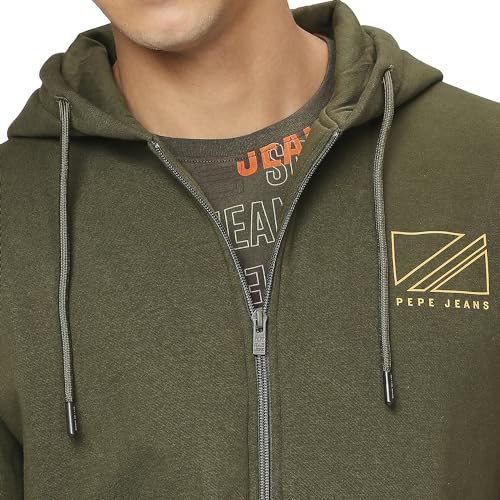 Image of Pepe Jeans Men's Fleece Hooded Neck Sweatshirt