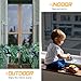 Window Privacy Film One Way Mirror Reflective Window Film See Out Not in Sun Blocking Heat Control Anti UV Window Tint for Office Home Door(Black-Silver, 17.5 Inch x 6.5 Feet)