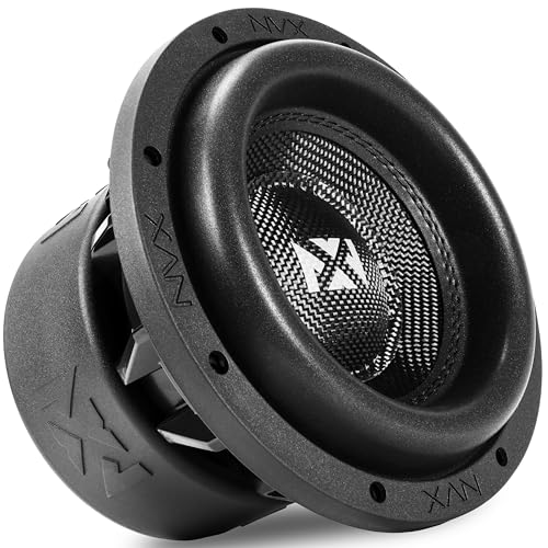 NVX VCW84 V3 8 Inch Dual 4 Ohm Subwoofer for Powerful Deep Bass