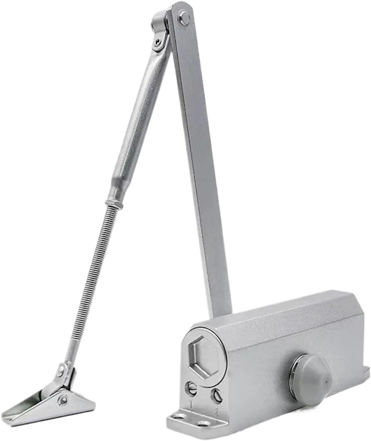 Door Closer Spring Hydraulic Buffer Metal Concealed Gate Adjustable Stopper Speed Mute Closing 25 to 85KG(45-85KG)