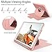 iPad 9th/8th/7th Generation Case, iPad 10.2 Case, Glitter Sparkly [5 Magnetic Stand + Pencil Holder + Auto Wake/Sleep] Premium PU Leather Full Body Protective Folio Cover, Rose Gold