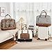 CLUCI Travel Duffel Bag for Women Leather Oversized Weekender Overnight Bags with Shoe Compartment Leopard Pattern with Brown