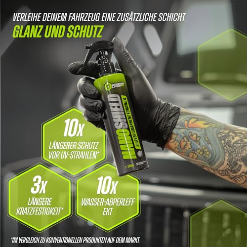 Nano Shield Autopolitur-Set - Hochwirksame Graphen-Keramikversiegelung, Schutz vor Korrosion, Salz...