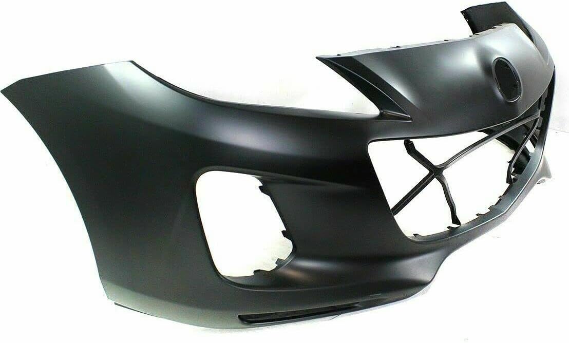 FitParts Compatible With Front Bumper Cover 2012-2013 Mazda 3 S i GT GX GS Sedan Hatchback 12 13. New, Primed. With Fog Light Holes. W/o Parking Aid Sensor. MA1000235
