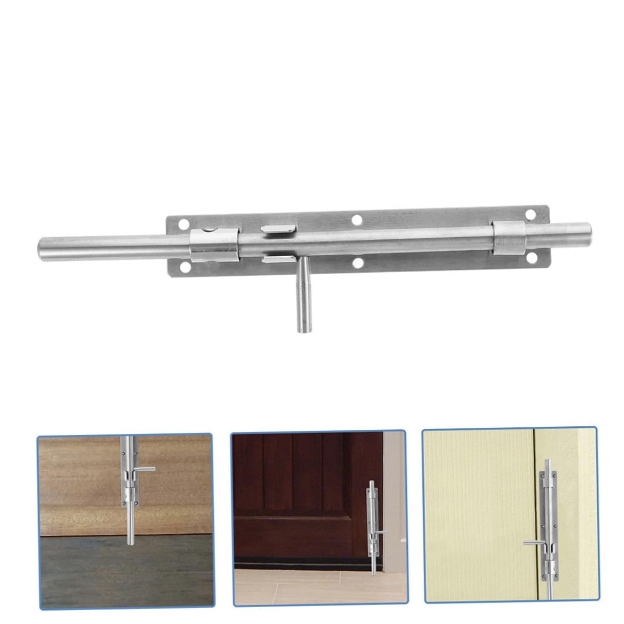 2 pièces Loquet à Coulisse Acier Inoxydable Épais Verrou de Porte et Robuste pour Portes Intérieures et Armoires Résistant à Usure et Facile à Installer