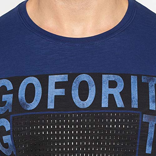 Image of Status Quo Men's Printed Regular Fit T-Shirt