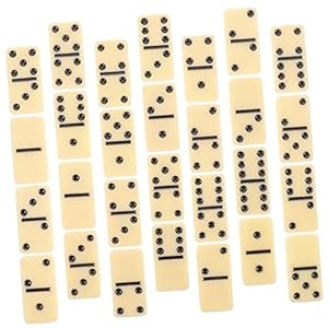 PartyKindom Domino Spiel Weiß Schwarz Punkte