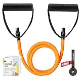 RitFit Single Resistance Exercise Band with Comfortable Handles - Ideal for Physical Therapy, Streng