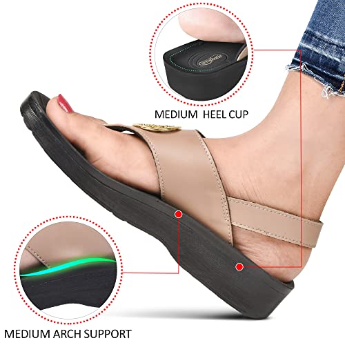 Image of AEROTHOTIC Arch Support Flip Flops for Women Comfortable Orthotic Stylish Sandal