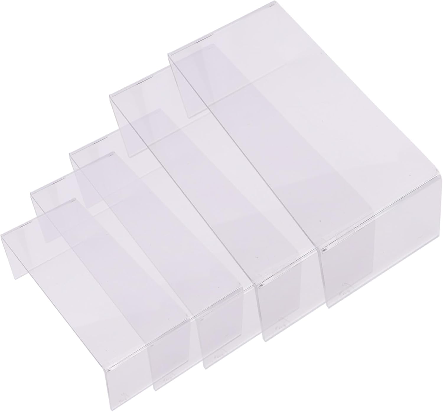 Ciieeo 5 Size Variety Acrylic Shoe Display Stands u Shape Holders Stacking Storage for Retail