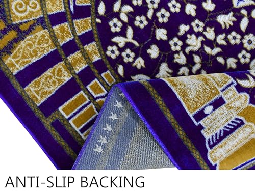 Image of Janamaz Prayer Mat - Turkey Soft Velvet Namaz Mat | Premium Aasan for Daily Salah, Janimaz Namaz, Comfortable & Durable Prayer Mat | 44x27 Inch, (04)