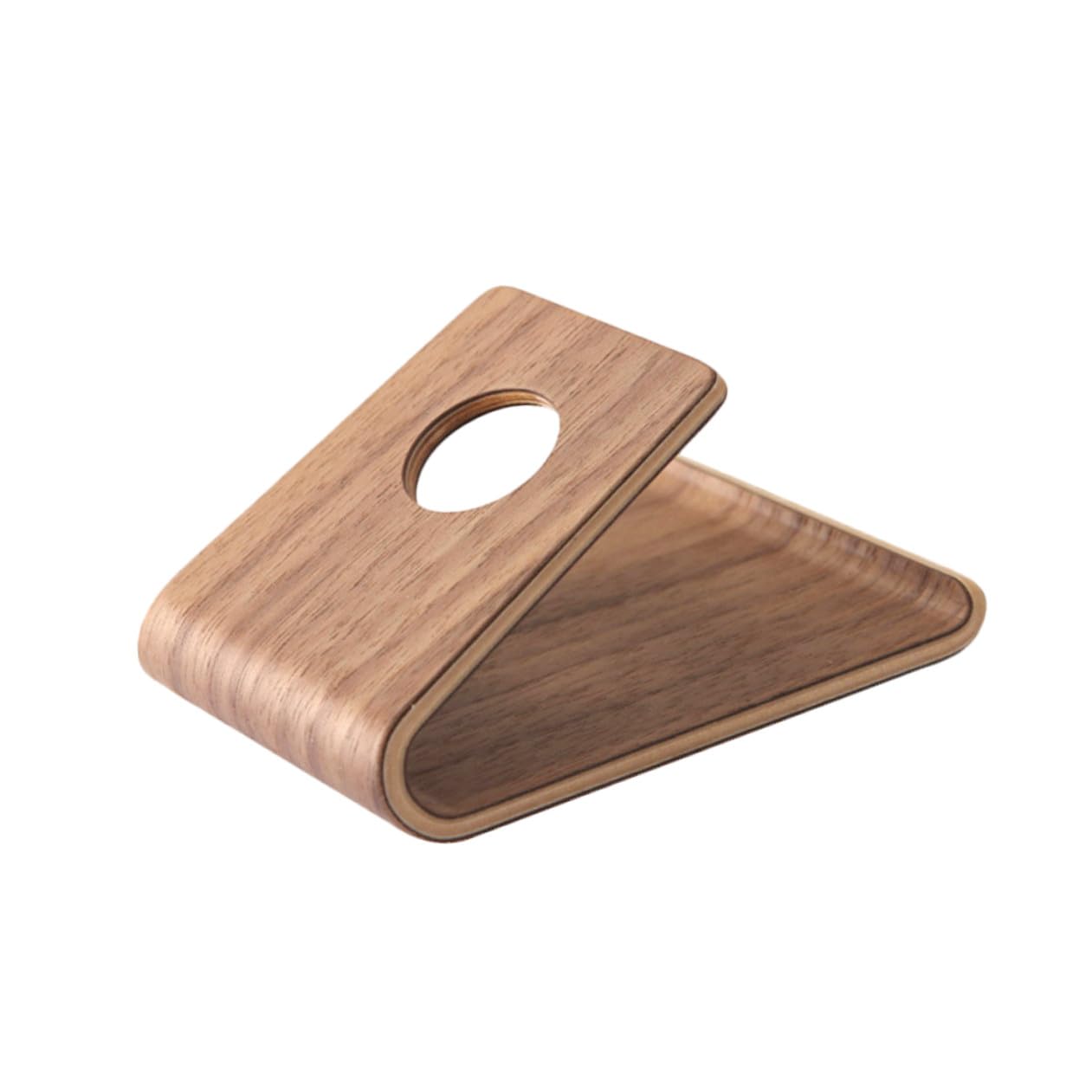 Artibetter 3stücke Holz Handyhalterung Für Smartphones Und Tablets Kreativer Tisch-ständer Aus Nussbaum Stabil Und Langlebig Für Büro Wohnzimmer Und Studium Unterstützt Freihändiges