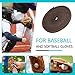 Baseball Glove Lace, Mitt Lace Repair Kit Softball 2 Leather Laces and 2 Lacing Needles for Catcher's Glove (Dark Brown)