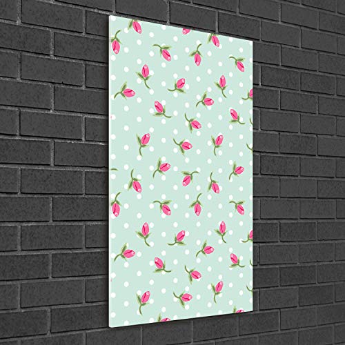 Impression sur verre acrylique Tulup déco mural de roses - 3