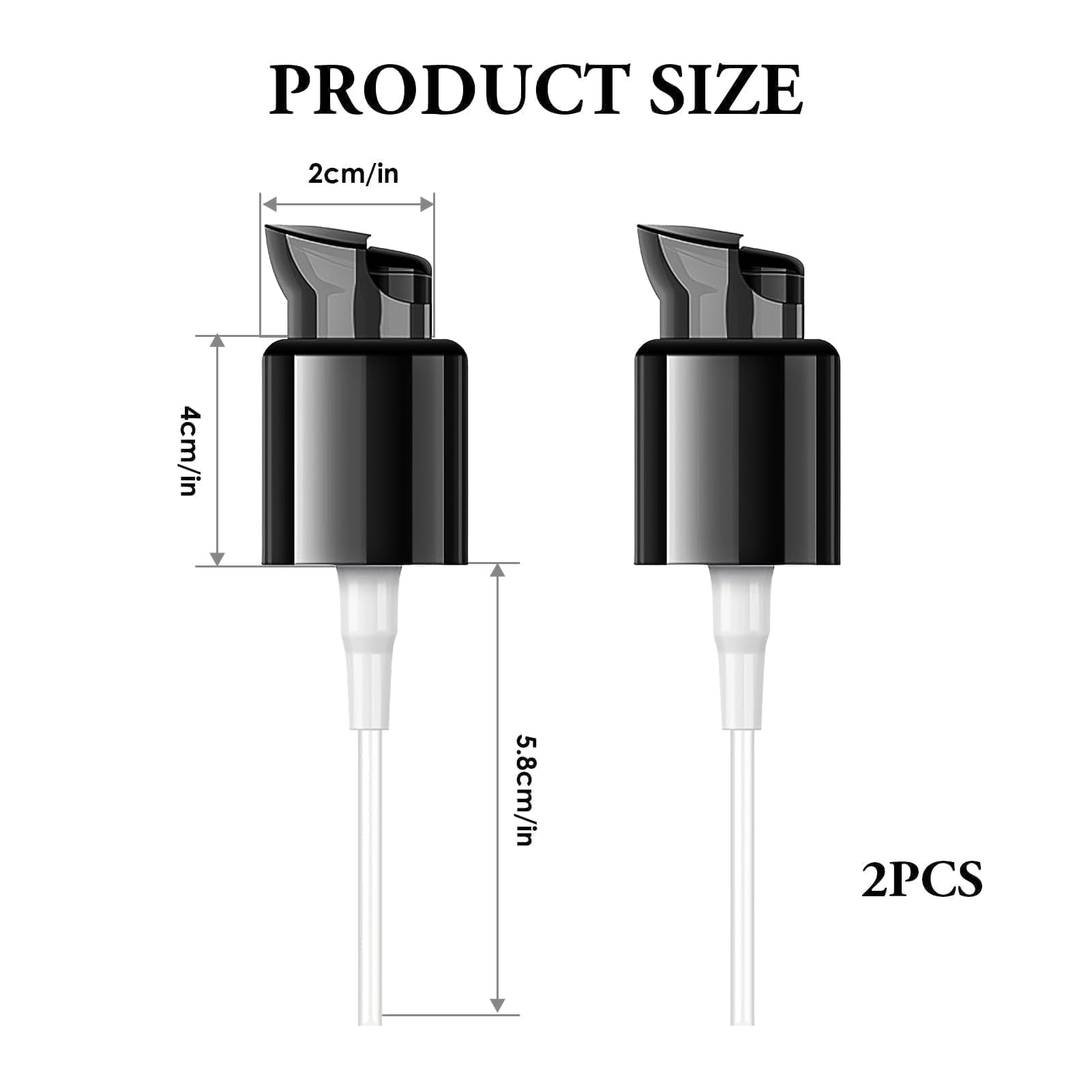 2 Pcs Pompe di Ricambio per MAC e Estée Lauder Fondotinta, Teste della Pompa per Fondotinta Cosmetica, Pompe di Plastica Ideali per Trucco e Viaggi