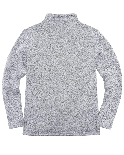 Image of Lisskolo Men's Full Zip Sweater Fleece Jacket Long Sleeve Warm Fleece Lined Performance Fleece Jacket with Pockets