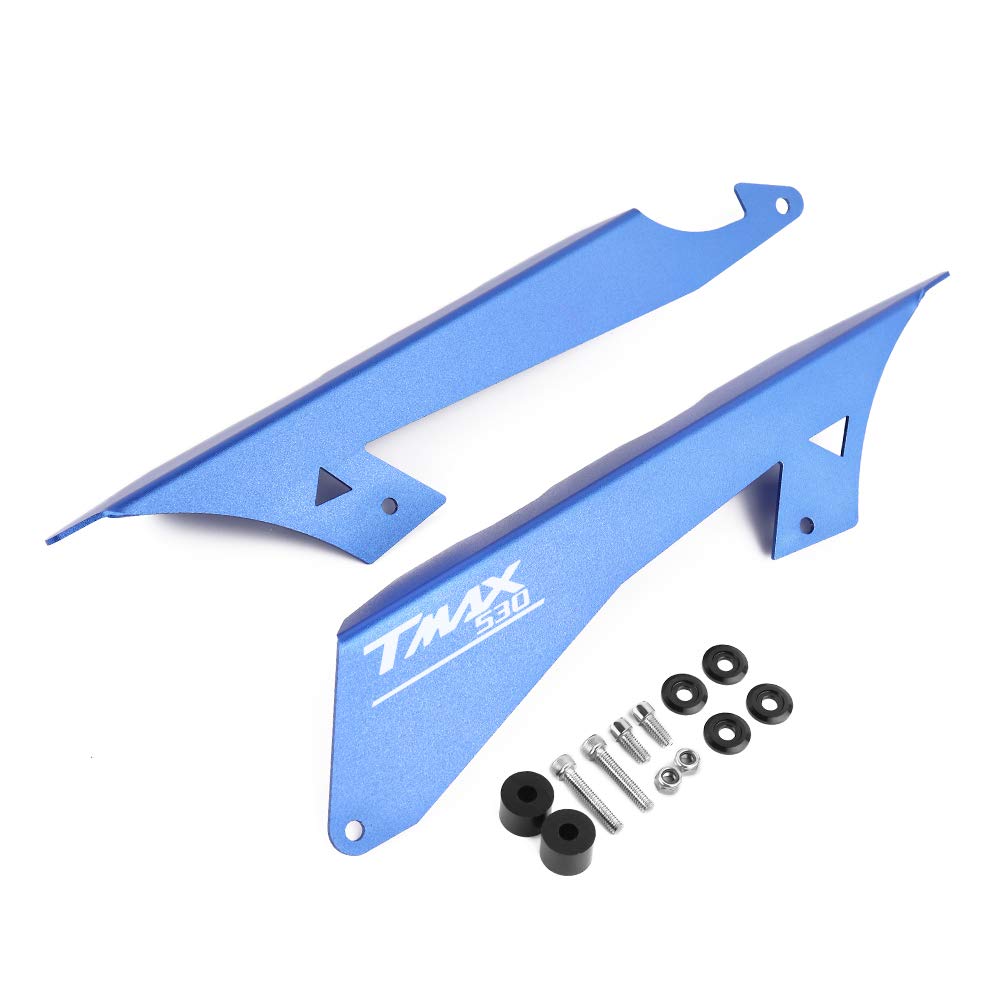 Copricinghia Decorativo Per Yamaha TMAX 530/560 - Protezione In Alluminio CNC, Nero - Foto 2