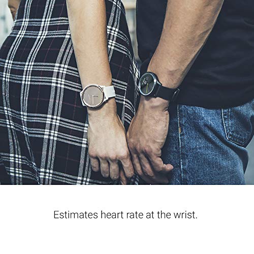 Garmin vivomove HR, Hybrid Smartwatch for Men and Women, White/Rose Gold