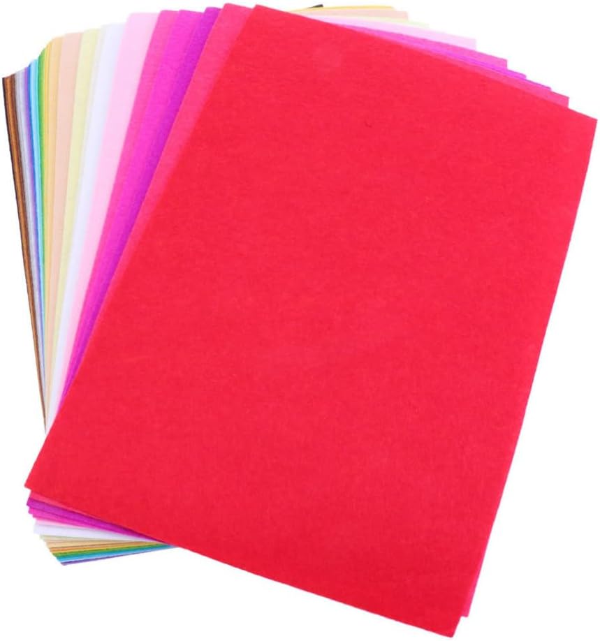 40pcs Colorful DIY Felt Cloth for Crafts and Daily Use Accessories
