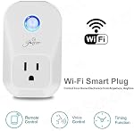 Jinvoo Smart Plug,WiFi Smart Plug,WiFi Outlet Socket Remote Control with Timer Function,Compatible with Alexa and Google Home,ETL FCC Listed,No Hub Required (2 Pack)