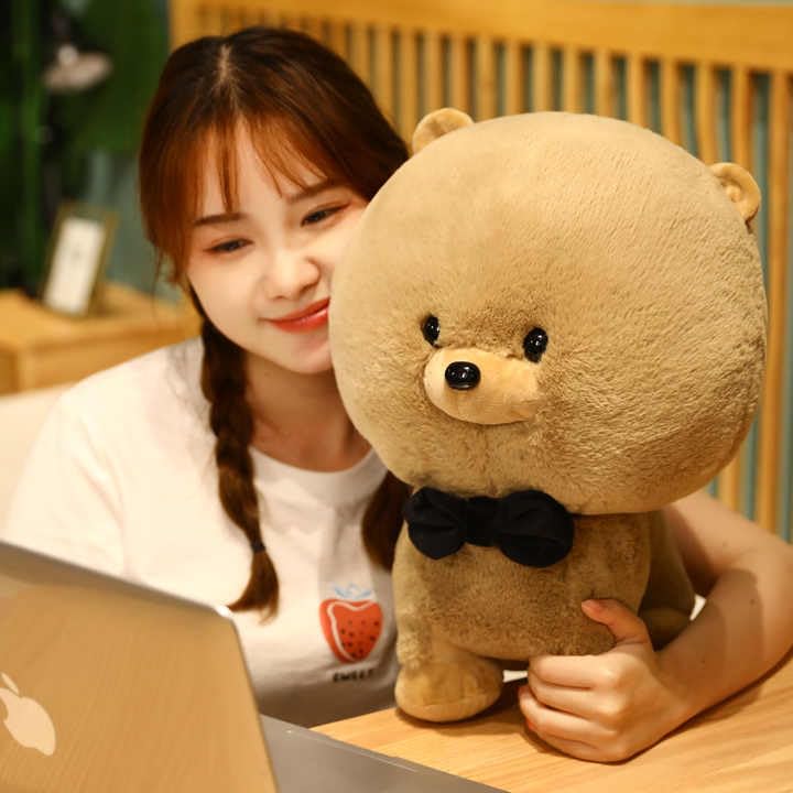 Image of Bichon Dog Plush Toy Cute Soft Lovely Kawaii Frise Dogs Puppy Plush Toys Stuffed Animals Doll 35 cm