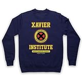 My Icon Art & Clothing Sudadera Xavier Institute para jóvenes superdotados Charles X Graphic Novel Film Adultos Sudadera Azul Azul Marino L/Pecho 111,76-116,84 cm