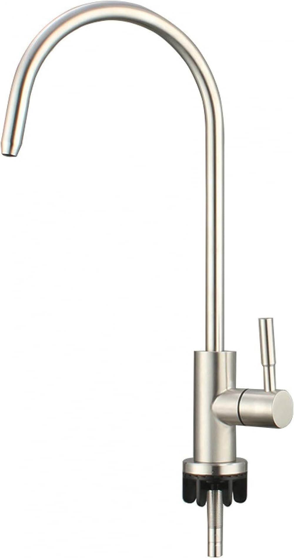 Grifo con Filtro de Agua for Cocina, Grifo de Agua con Filtro de Grifo de Cocina de un Solo Orificio de Acero Inoxidable Cepillado, Grifo de Agua Potable