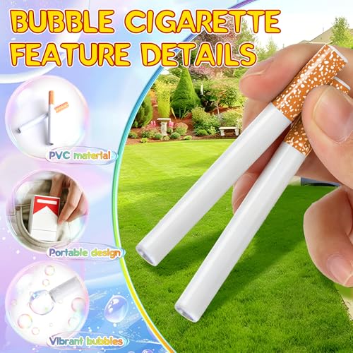 Image of Soap Bubbles Cigarettes, Fake Bubble Puff Cigarettes for Party & Cosplay & Gift, Smoke Soap Bubbles | Cigarettes Bubble Machines as Party Gift for Men and Women