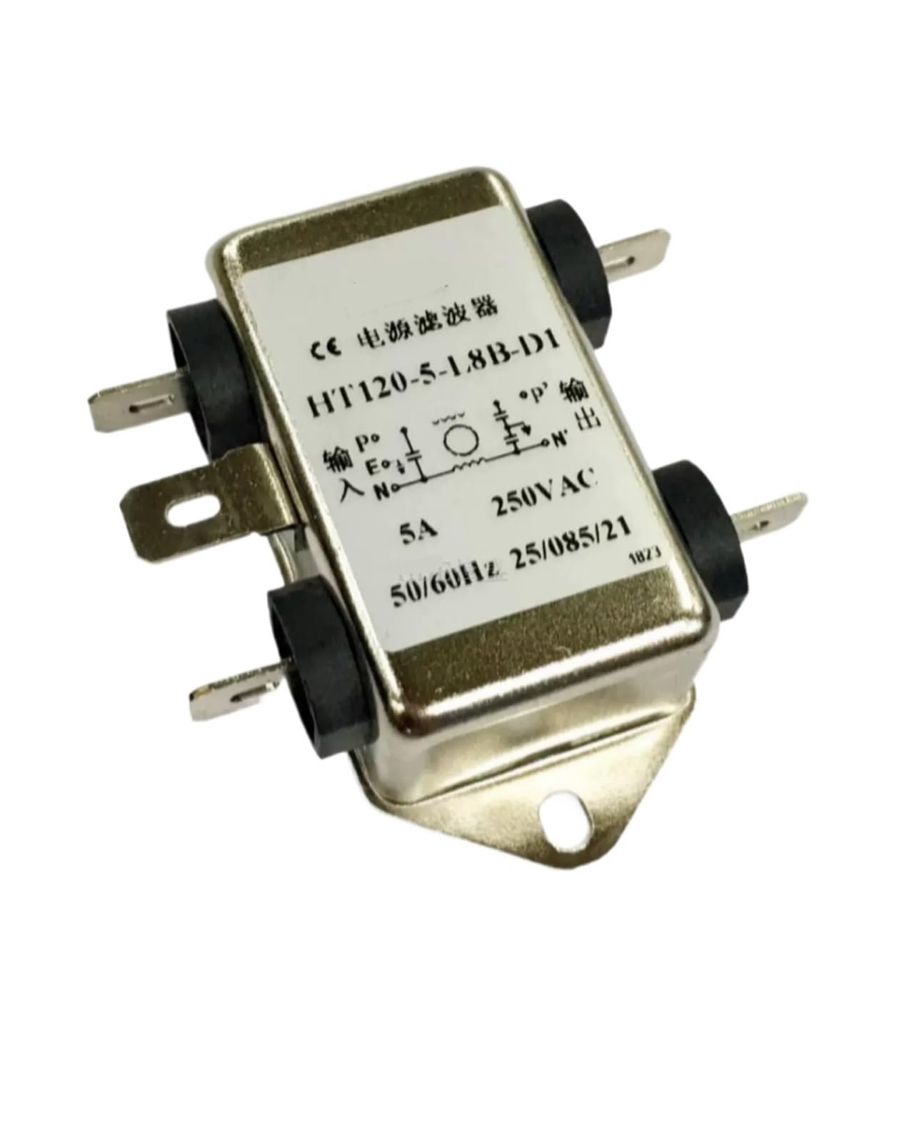 Filtro de potencia monofásico 220V CA para control de interferencias HT121