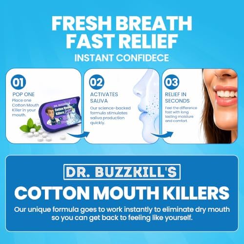 Dr. Buzzkill's Cotton Mouth Killers Grape 3-Pack Sugar Free Mints — view 5