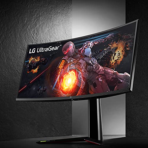 Image of LG 34GP950G-B 34 Inch Ultragear QHD (3440 x 1440) Nano IPS Curved Gaming Monitor with 1ms Response Time and 144HZ Refresh Rate and NVIDIA G-SYNC Ultimate with Tilt /Height Adjustable Stand - Black